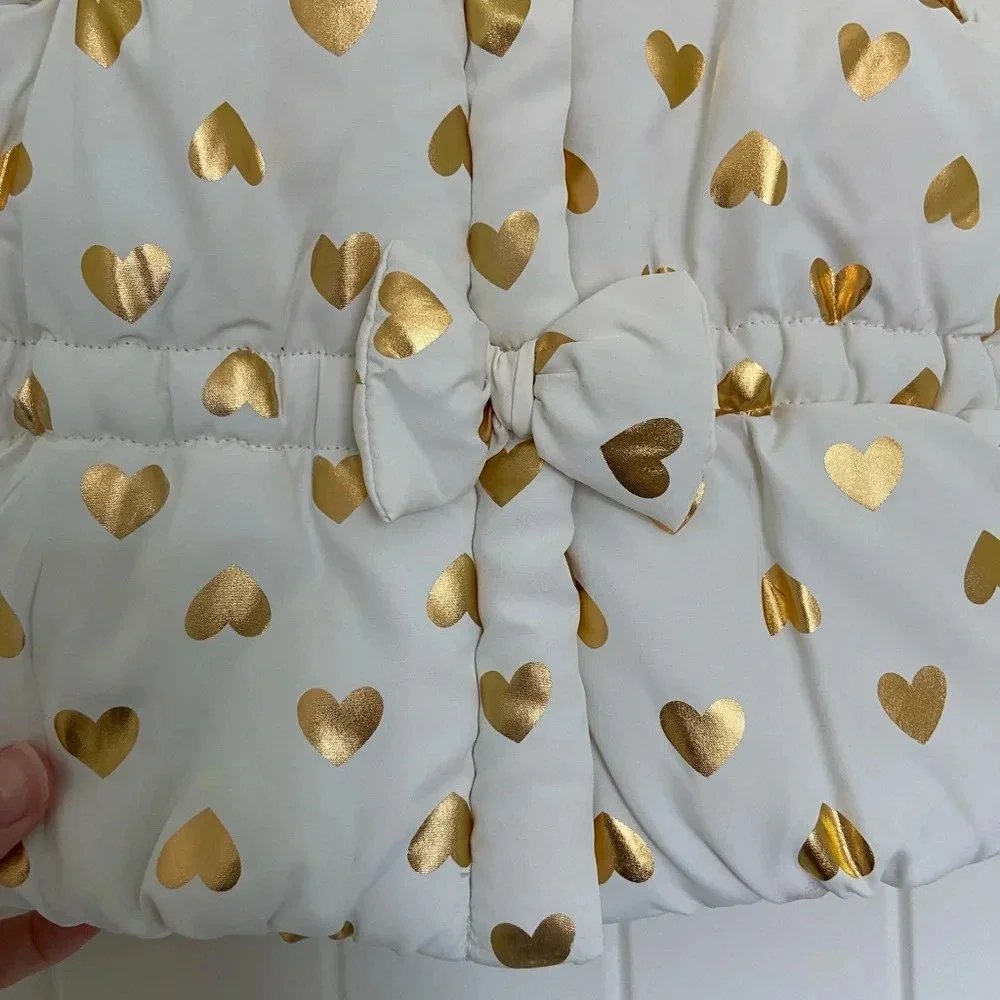 NWOT |‎ Healthtex baby baby girl’s patterned puffer vest — 6-9 months